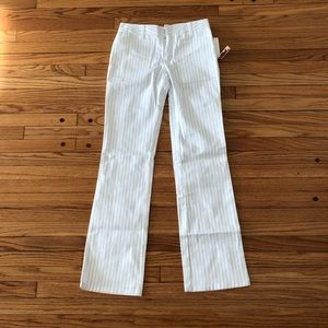 Dickies black/white pinstripe flare pant